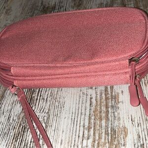 Travel Jewelry Bag pink With Gray Interior 
#pink #travel